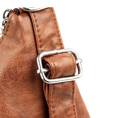 👜Lágy bőr válltáska nagy befogadóképességgel