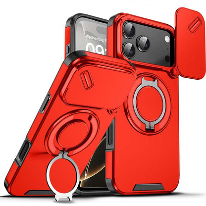 📱 Mágneses iPhone Tok Gyűrűtartóval | Magnetizált Hátlappal és Beépített Tartó