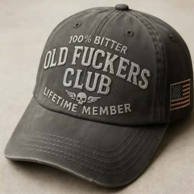 【Old Fuckers Club】 Stílusos retro baseball sapka, hűvös, merész hangulattal