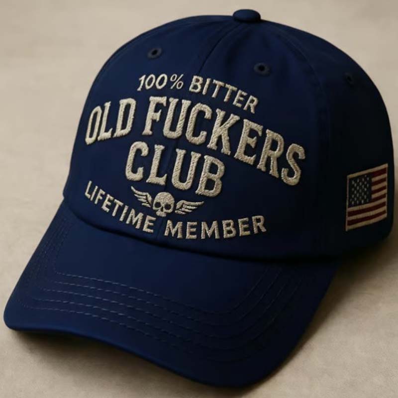 【Old Fuckers Club】 Stílusos retro baseball sapka, hűvös, merész hangulattal