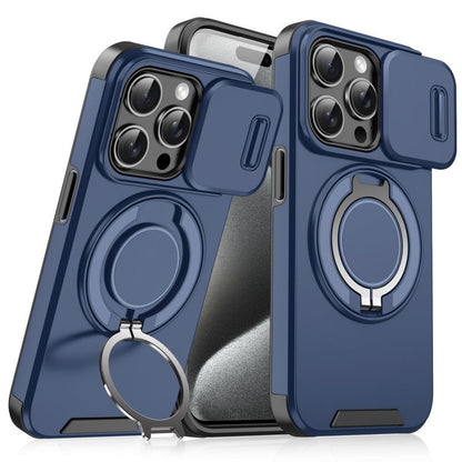Prémium telefonhuzat gyűrűs állvánnyal iPhone-hoz
