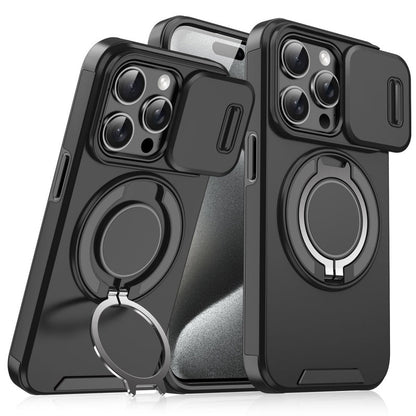 Prémium telefonhuzat gyűrűs állvánnyal iPhone-hoz