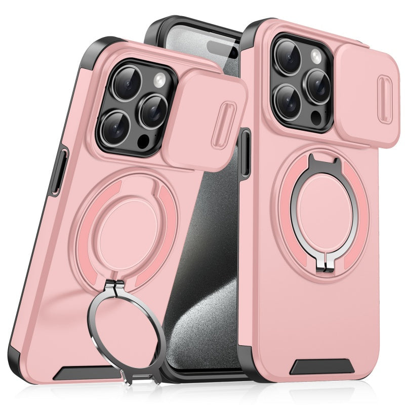Prémium telefonhuzat gyűrűs állvánnyal iPhone-hoz