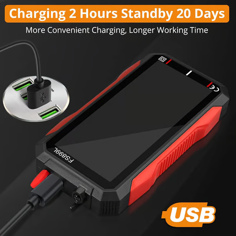 ⚡ USB-ről tölthető digitális multiméter – automatikus tartományválasztás, LCD háttérvilágítás és hordozható kialakítás 📏