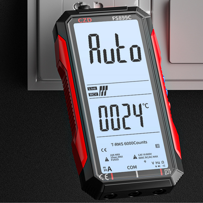 ⚡ USB-ről tölthető digitális multiméter – automatikus tartományválasztás, LCD háttérvilágítás és hordozható kialakítás 📏