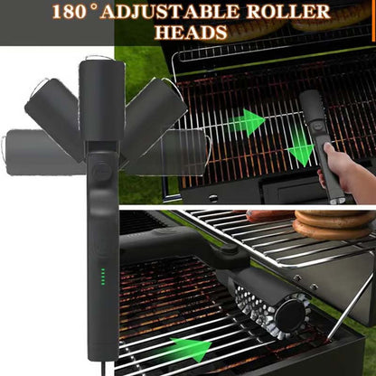 🔥✨Vezeték nélküli elektromos barbecue grill tisztító kefe