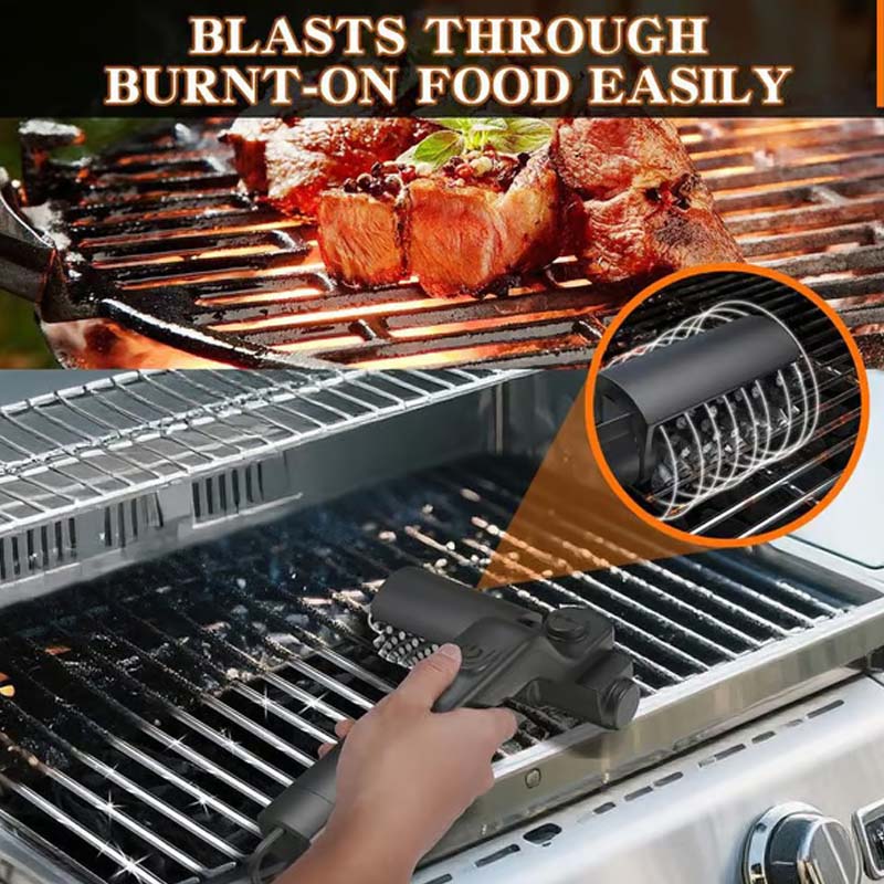 🔥✨Vezeték nélküli elektromos barbecue grill tisztító kefe