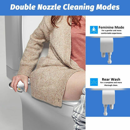 🔥🚿 Nem elektromos dupla fúvókás WC-ülőke huzat