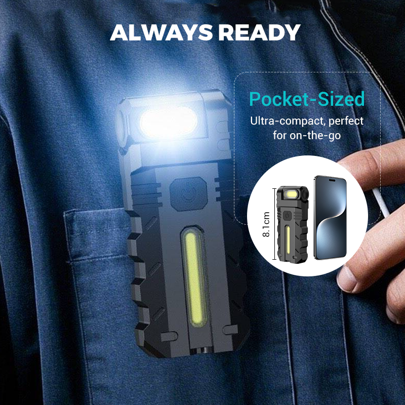 🔦 LED munkalámpa 180° forgatható fejjel – Erős fény, sokoldalú használat