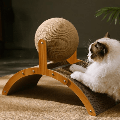 🐱 ÚJ 2026 | Szizál macska kaparó labda | Védi a bútorokat 🛋️