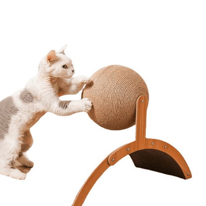 🐱 ÚJ 2026 | Szizál macska kaparó labda | Védi a bútorokat 🛋️