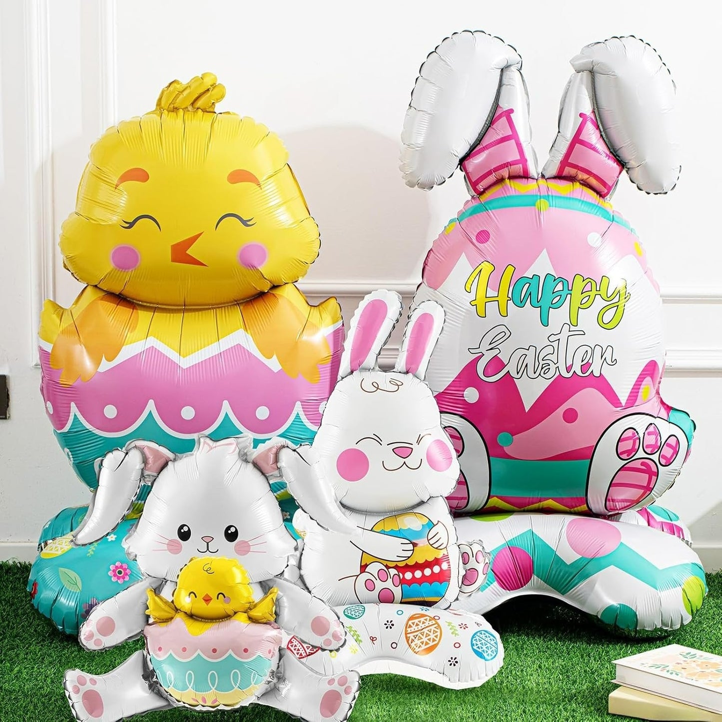🎁Húsvéti korai madár akció🐰Óriási 3D álló nyuszi léggömb önálló ünnepi hangulatot teremt