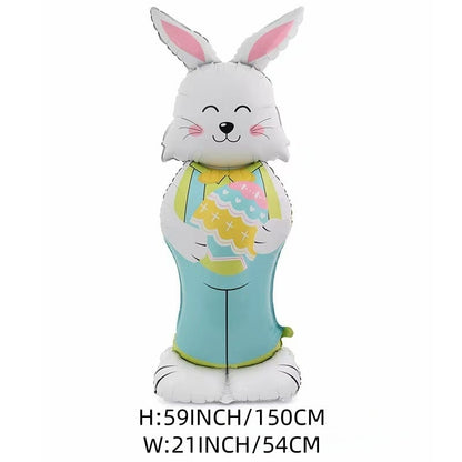 🎁Húsvéti korai madár akció🐰Óriási 3D álló nyuszi léggömb önálló ünnepi hangulatot teremt