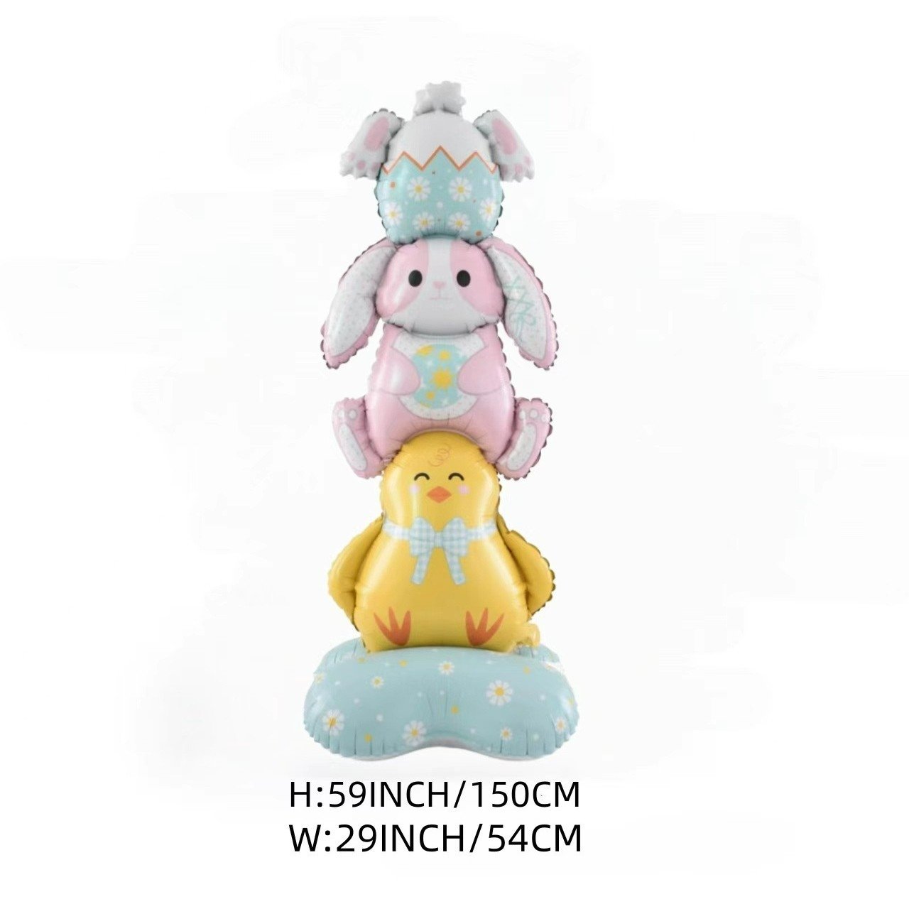 🎁Húsvéti korai madár akció🐰Óriási 3D álló nyuszi léggömb önálló ünnepi hangulatot teremt