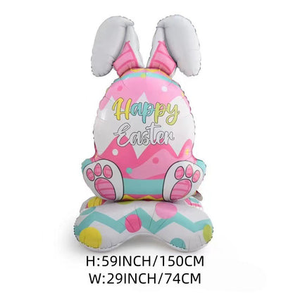 🎁Húsvéti korai madár akció🐰Óriási 3D álló nyuszi léggömb önálló ünnepi hangulatot teremt