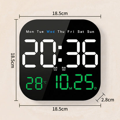 ⏰🌙Multifunkcionális digitális ébresztőóra otthonra és irodába💡