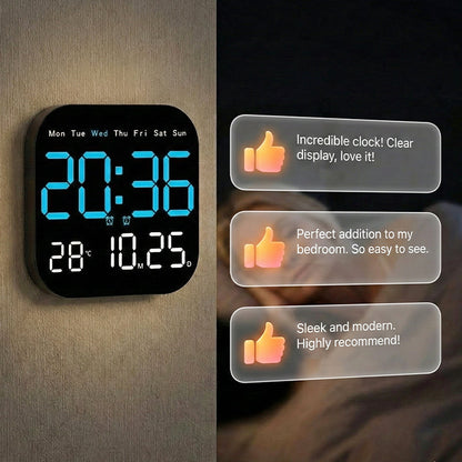 ⏰🌙Multifunkcionális digitális ébresztőóra otthonra és irodába💡