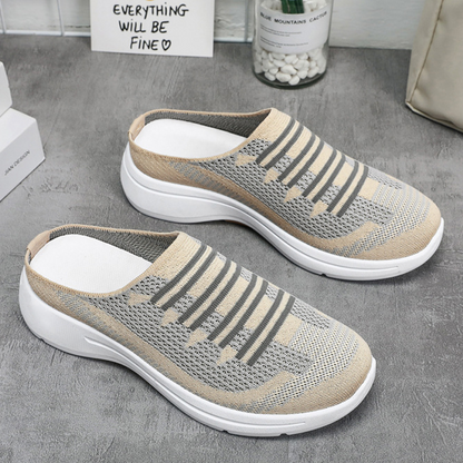 Női slip-on, nyitott hátú, lélegző edzőcipő