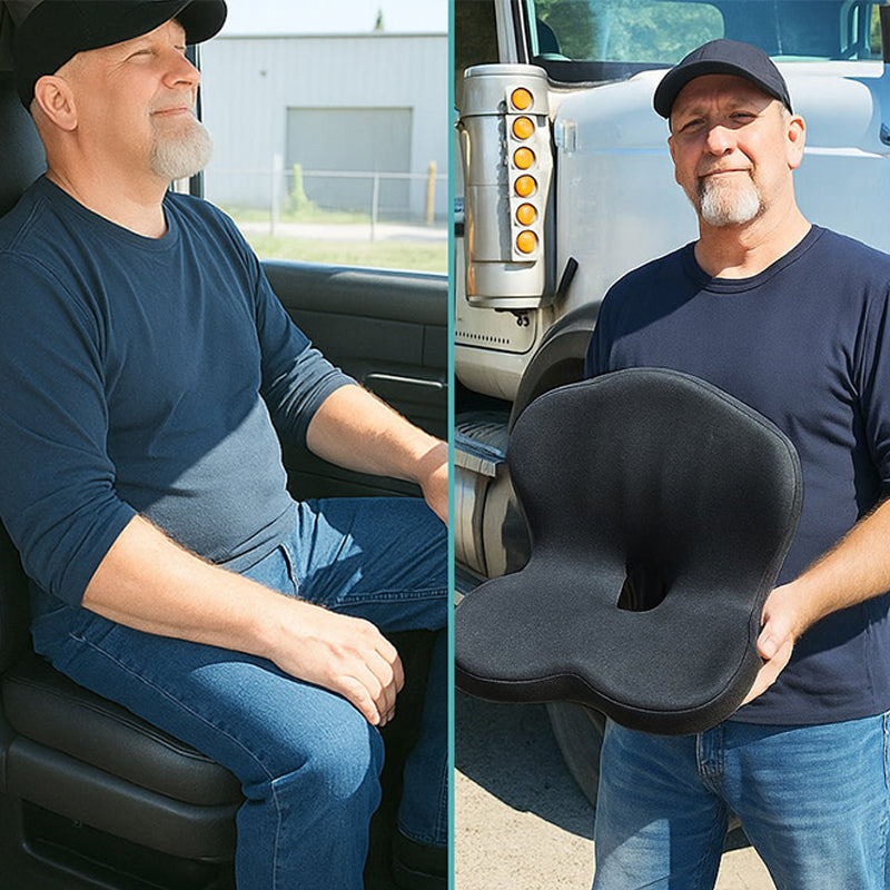 🚚💖 Ergonomikus deréktámaszos ülőpárna – Tökéletes testtartás, kényelmes alátámasztás 🪑✨