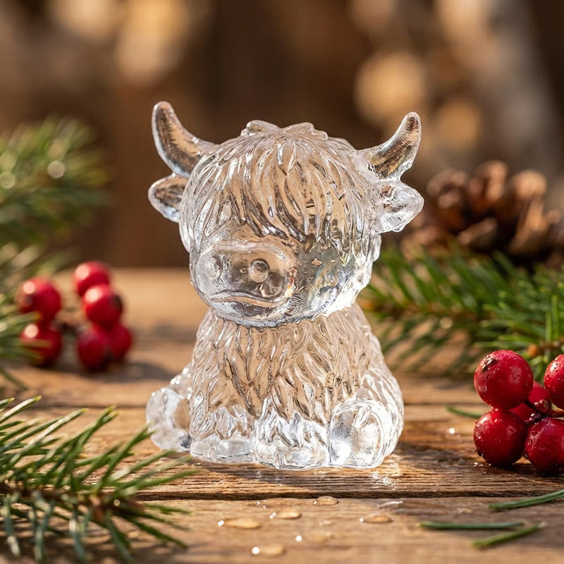 Highland Cow jégkockaforma – aranyos 3D-s szilikonforma italokhoz és partikhoz