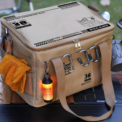 🏕️ Nagy űrtartalmú kemping táska – vízálló és strapabíró (kiegészítők nélkül) 🎒🛡️✨