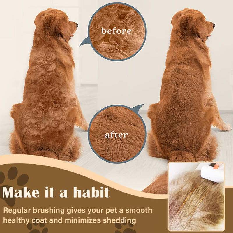 2026 Újdonság: 2-in-1 Gubancmentesítő Fésű 🐾✂️ – Professzionális Kisállat Ápolás