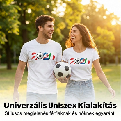 Unisex Alkalmi Kerek Nyakú Póló