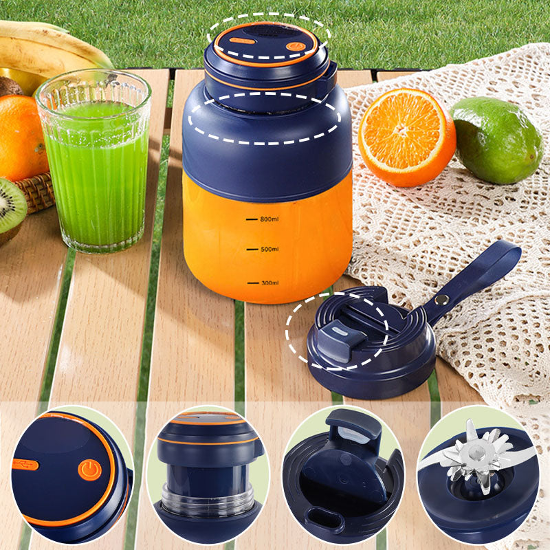 🥤🍓 Hordozható mini turmixgép – Friss smoothie bárhol, bármikor! ⚡🌿