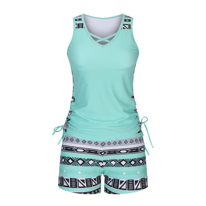 🩱 Mintás kétrészes tankini fürdőruha | S-3XL