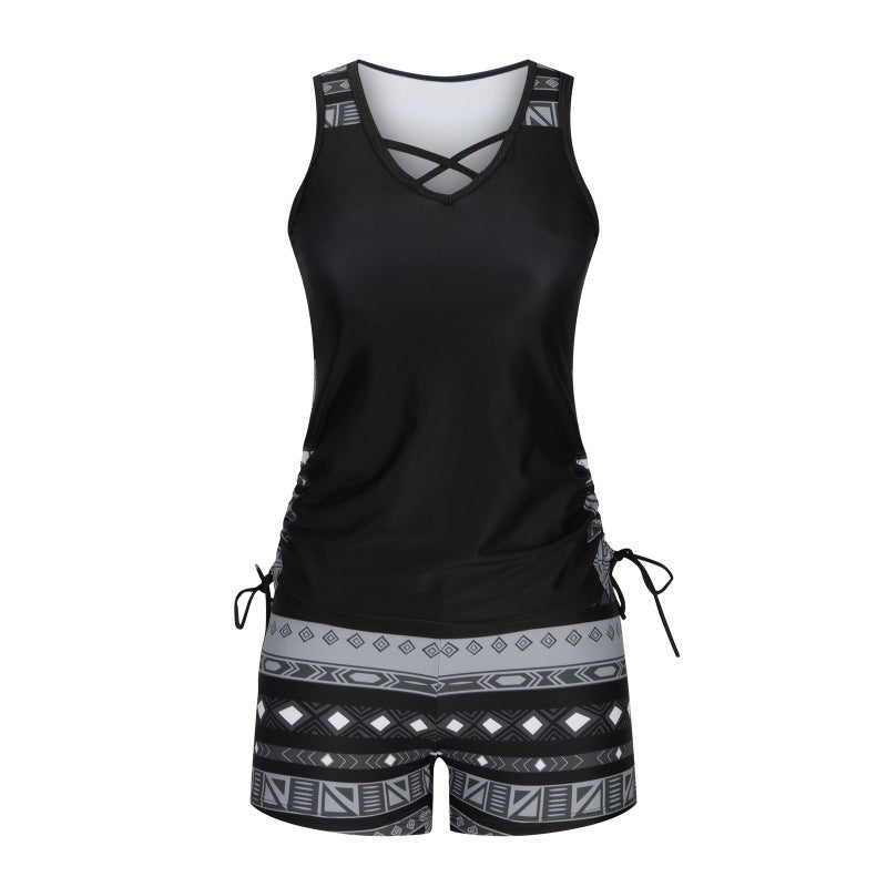 🩱 Mintás kétrészes tankini fürdőruha | S-3XL