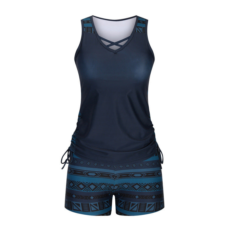 🩱 Mintás kétrészes tankini fürdőruha | S-3XL