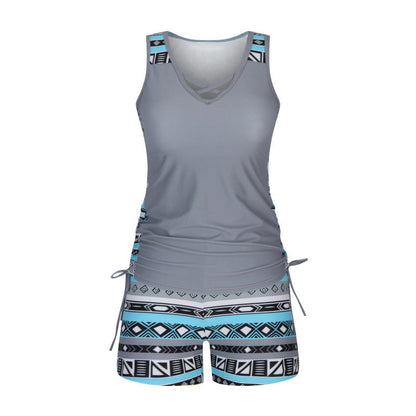 🩱 Mintás kétrészes tankini fürdőruha | S-3XL