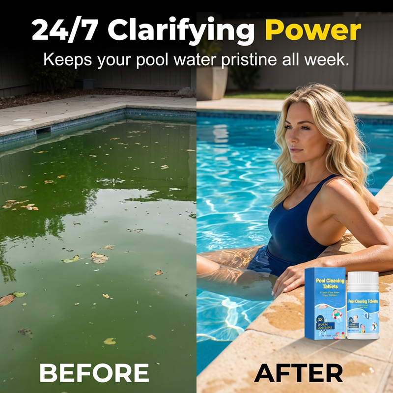 💥1+1 ingyen💥Medencetisztító tabletták kristálytiszta vízért 🏊‍♂️💦