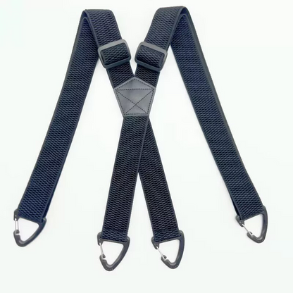 👔 Férfi nadrágtartó (hózentróger) X-háttal és csatos rögzítéssel – Erős csatok, széles pántok és állítható méret a tökéletes tartásért 👖