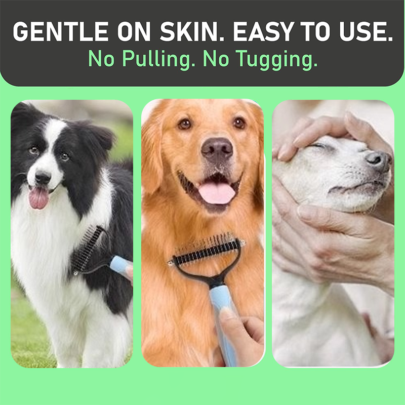 🐾 1+1 akció! 🧹 Kétoldalas fésű macskáknak és kutyáknak egyaránt🐶