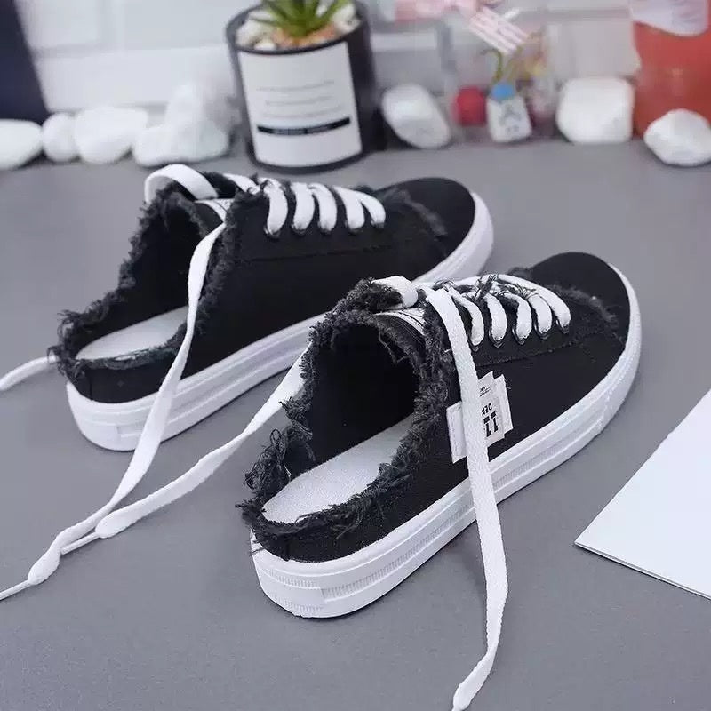 💐Női farmer anyagú slip-on papucs – kényelmes talp és laza stílus 👟☀️