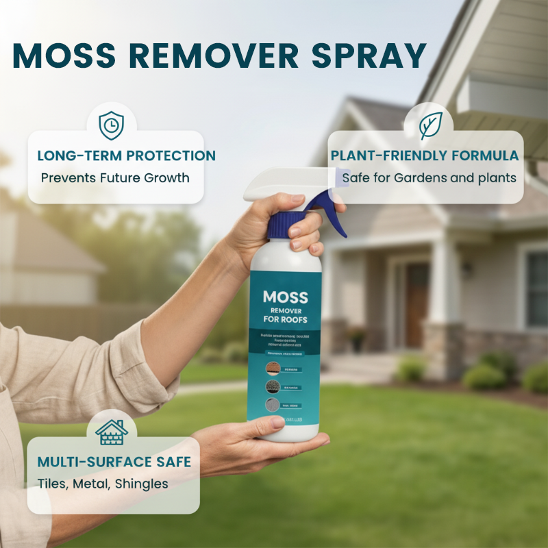 【2+ 1-et ingyen】🌧️ Tető- és moha-tisztító spray – számos felületre alkalmas – permetezze rá, öblítse le, és élvezze az újszerű ragyogást! 🏠✨