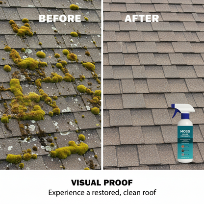 【2+ 1-et ingyen】🌧️ Tető- és moha-tisztító spray – számos felületre alkalmas – permetezze rá, öblítse le, és élvezze az újszerű ragyogást! 🏠✨