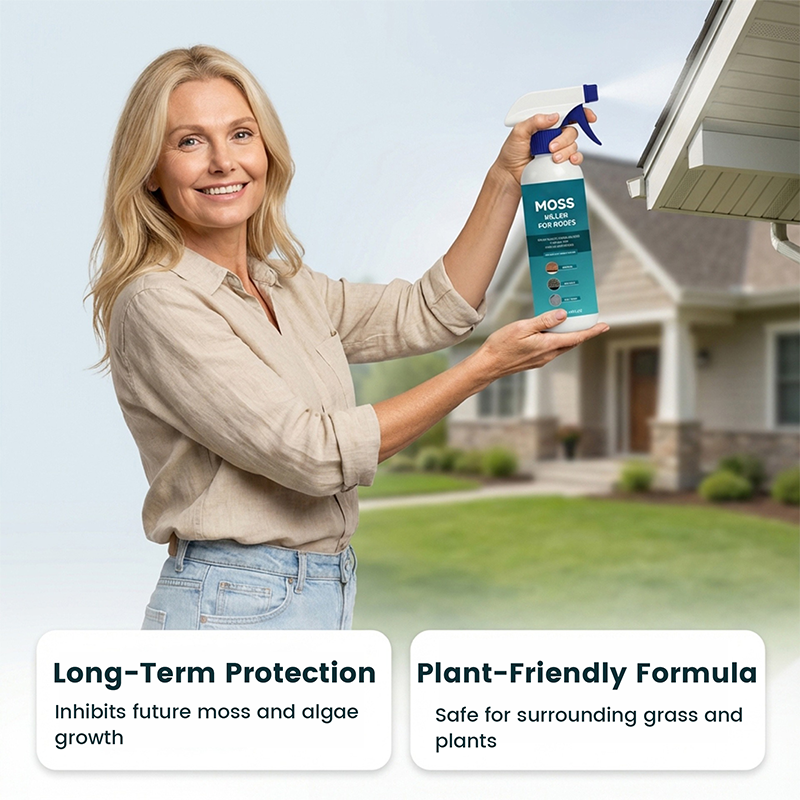 【2+ 1-et ingyen】🌧️ Tető- és moha-tisztító spray – számos felületre alkalmas – permetezze rá, öblítse le, és élvezze az újszerű ragyogást! 🏠✨