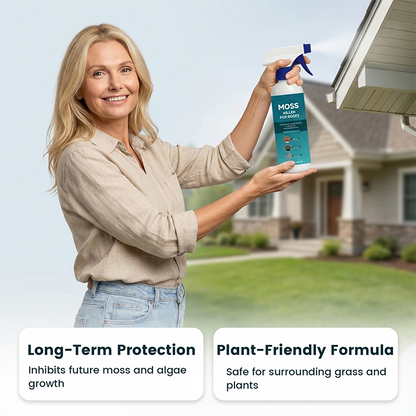 【2+ 1-et ingyen】🌧️ Tető- és moha-tisztító spray – számos felületre alkalmas – permetezze rá, öblítse le, és élvezze az újszerű ragyogást! 🏠✨