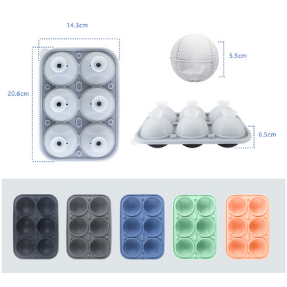 Baseball-labda alakú jégkockaforma – raktáron & fizetés kézbesítéskor ⚾️🧊