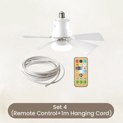 Hordozható mennyezeti ventilátor és lámpa 2 az 1-ben✨távirányítóval