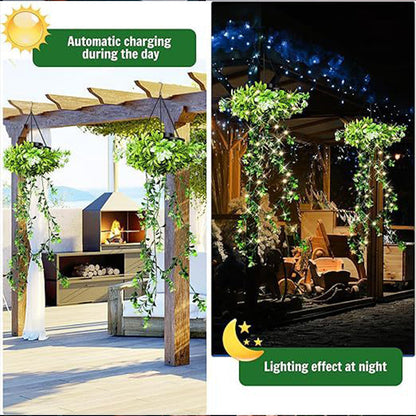 ☀️🌿 Napelemes függeszthető LED fűlámpa – Varázslatos hangulat kertbe, teraszra és erkélyre