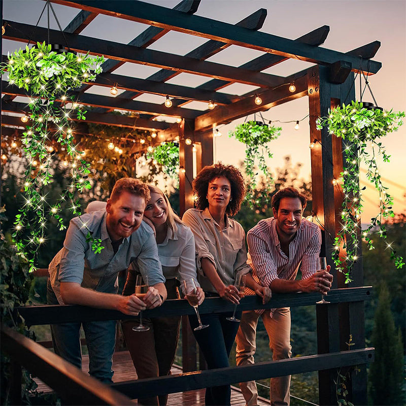 ☀️🌿 Napelemes függeszthető LED fűlámpa – Varázslatos hangulat kertbe, teraszra és erkélyre