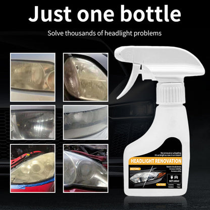 🚗✨ Fényszóró-felújító spray – eltávolítja a sárgás bevonatot és a mattodást, visszaadja a fényszórók tiszta megjelenését 💡