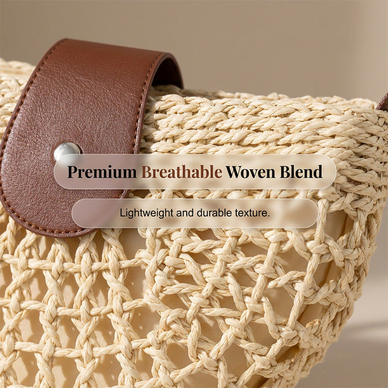 👜🏖️  Szövetből készült válltáska nőknek - Tengerpartra alkalmas 👩