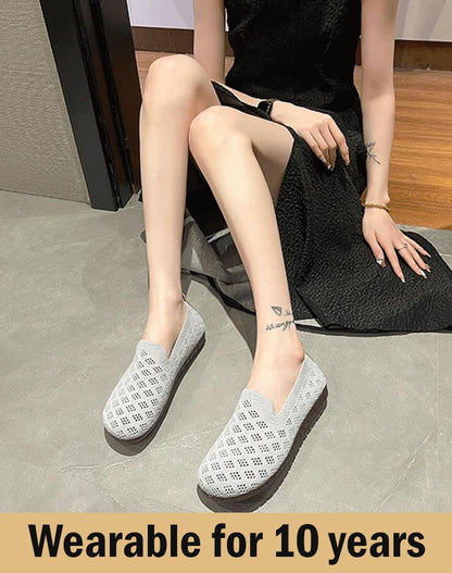 Puha talpú, szőtt, üreges női cipő