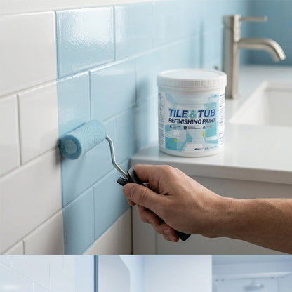 🎨 Újítsa fel csempéjét és kádját – Vízalapú csempe- és kádfelújító festék – Utánvétes 🛁✨