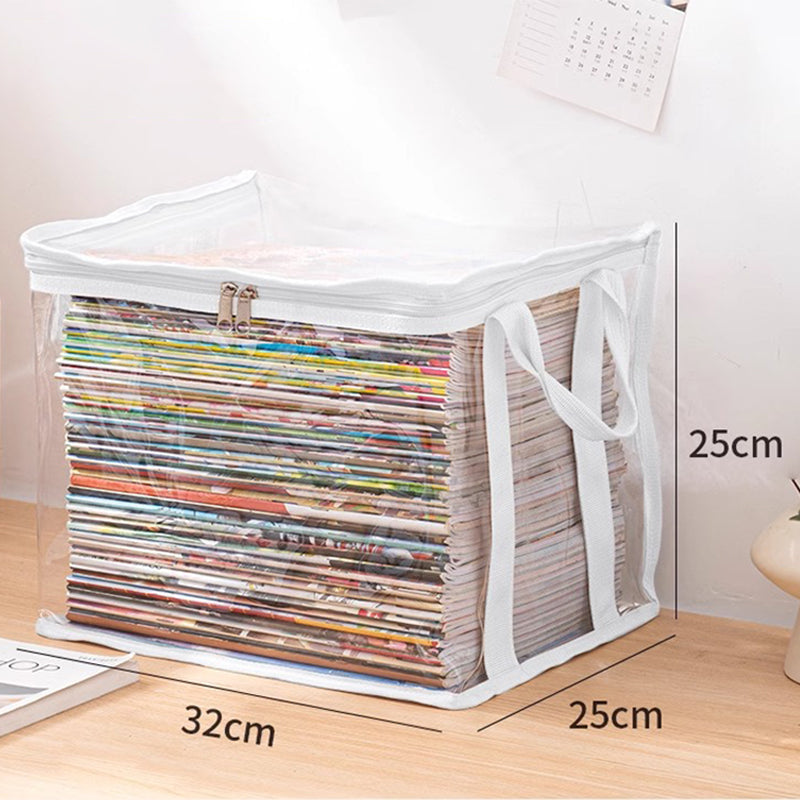 【1+2 gratis】🧸📚👕🧦Átlátszó, nagy űrtartalmú, por- és nedvességálló könyvtároló táska