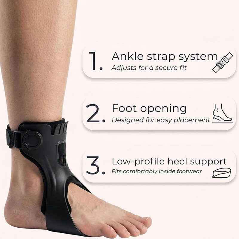 🚶‍♂️🦶 Lábfejleszállás elleni ortézis – ergonómikus lábfogás járás közben ✨